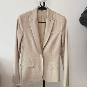 Theory Light Beige Tailored Blazer
